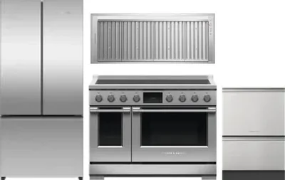 4 Piece Package Includes Refrigerator, Range, Hood And Dishwasher